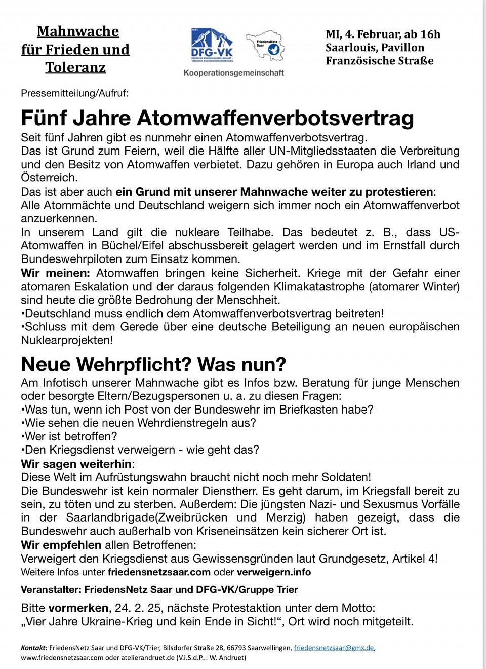 Mehr Infos der lokalen Veranstalter