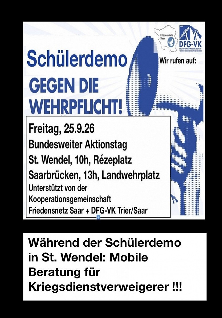 Uhrzeiten/Orte gemäß Informationsstand 20.09.26